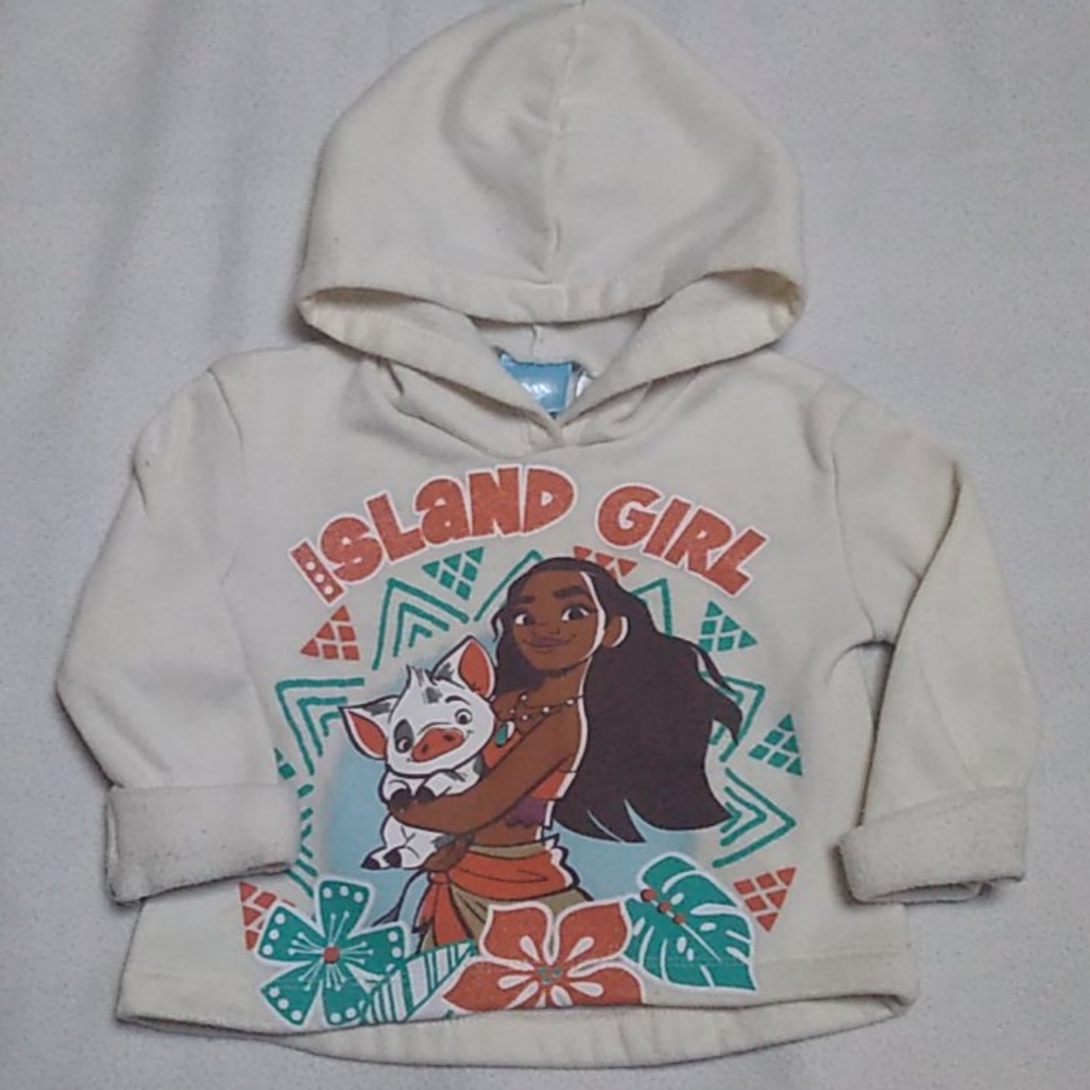 Disney Moana Hoodie Sweatshirt Girls Size 18 month